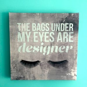 My Bags are Designer 12x12 Print on Canvas